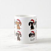 Santa Dackeln Niedliche Dackel Hunde Weihnachten Kaffeetasse (Mittel)