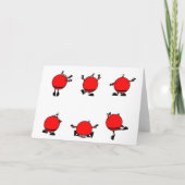 SANTA DANCING card Feiertagskarte (Rückseite)