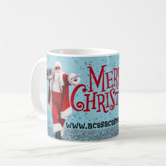 SANTA DANCING Mug Kaffeetasse (Vorderseite Links)