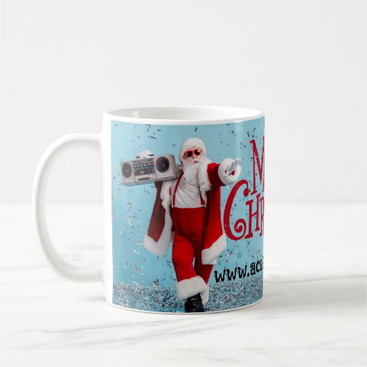 SANTA DANCING Mug Kaffeetasse (Links)