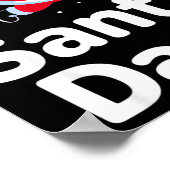 Santa Dash Christmas Running Runner Costume Xmas 5 Poster (Ecke)