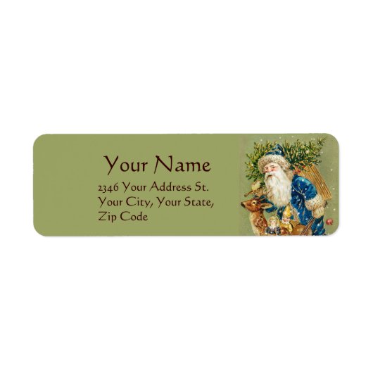 SANTA,DEER,CHRISTMAS GIFTS IM WINTER SCHNEE Grün (Vorne)