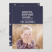 SANTA, DEFINE GUT FEIERTAGSKARTE (Vorne/Hinten)