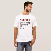 SANTA - DEFINIEREN SIE NAUGHTY T - Shirt (Vorne ganz)
