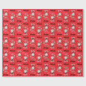 Santa Definition Naughty oder Nice | Weihnachten Geschenkpapier (Flach)