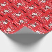 Santa Definition Naughty oder Nice | Weihnachten Geschenkpapier (Ecke)