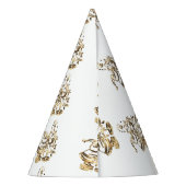 Santa Dekoration der Weihnachtsbaum Gold Elegant Partyhütchen (Rückseite)