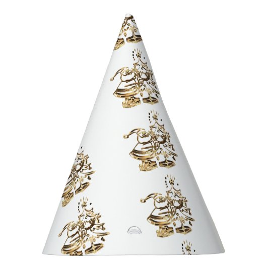 Santa Dekoration der Weihnachtsbaum Gold Elegant Partyhütchen (Rechts)