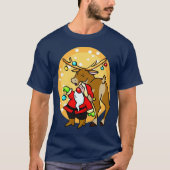 Santa Dekoration Rentier T - Shirt (Vorderseite)