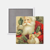 Santa Delivering Toys Vintag Magnet (Vorderseite/Rückseite)