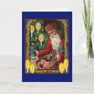 Santa Delivers - A Vintage Christmas Card Feiertagskarte