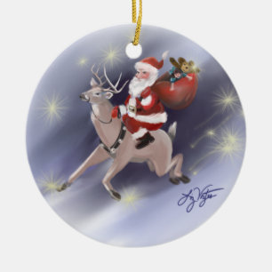 Santa Delivers Ornament