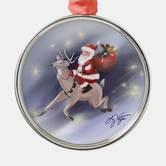 Santa Delivers Ornament (Vorne)