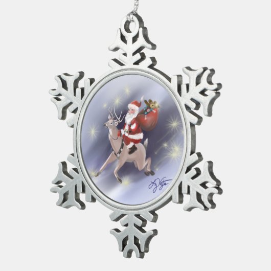 Santa Delivers Ornament (Rechts)