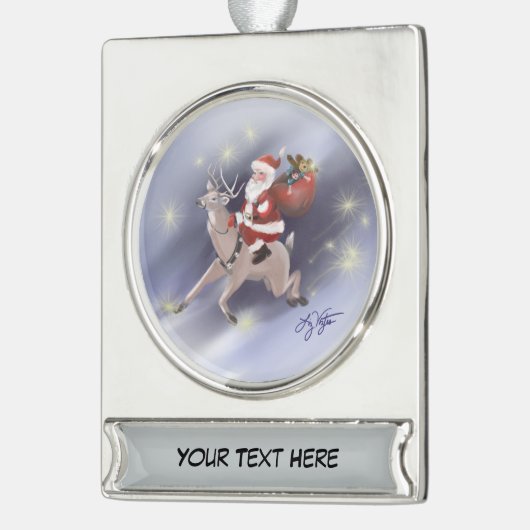 Santa Delivers Ornament (Links)