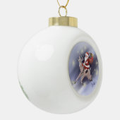 Santa Delivers Ornament (Links)