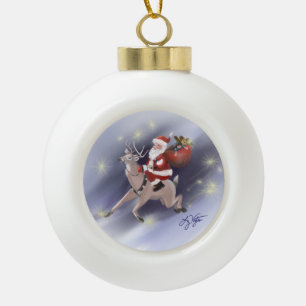 Santa Delivers Ornament