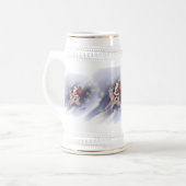 Santa Delivers Stein Bierglas (Vorderseite Links)