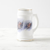 Santa Delivers Stein Bierglas (VorderseiteRechts)