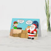 Santa Delivery Concierge Christmas Humor Karte (Vorderseite)