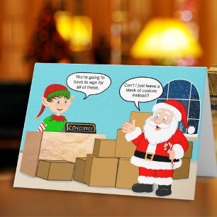 Santa-Delivery-Concierge Weihnachtshumor Karte