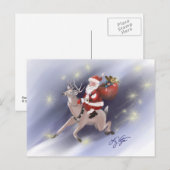 Santa Delivery Postcard Feiertagspostkarte (Vorne/Hinten)