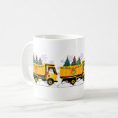 Santa Delivery Truck Kaffeetasse (Vorderseite Links)