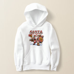 Santa der Furchtlose Weihnachtsdesign Hoodie