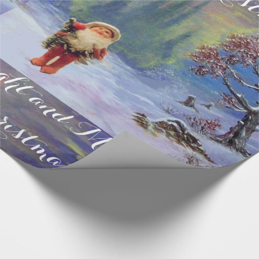 SANTA DER GNOME GESCHENKPAPIER (Ecke)