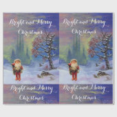 SANTA DER GNOME GESCHENKPAPIER (Flach)