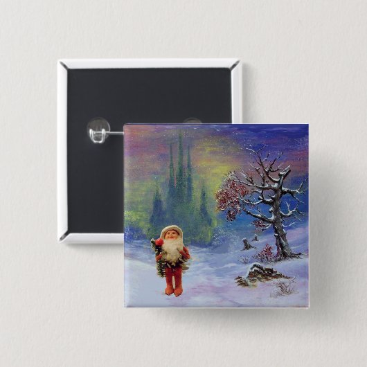 SANTA DER GNOMES BUTTON (Vorne & Hinten)