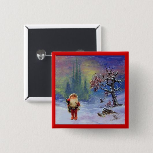 SANTA DER GNOMES BUTTON (Vorne & Hinten)