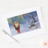 SANTA DER GNOMES RECHTECKIGER AUFKLEBER (Umschlag)