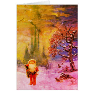 SANTA DER GNOMES Winter Weihnachtsgrüße