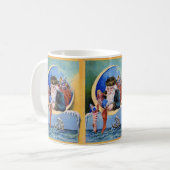 SANTA DER SAILORS, MOON, CHRISTMAS SOCKS AND TOYS KAFFEETASSE (Vorderseite Links)
