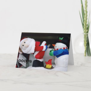 SANTA - DIE ARBEIT WIRD GELEISTET UND IST BEREIT, FEIERTAGSKARTE