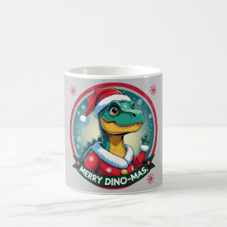 Santa Dinosaur Christmas Funny “Merry Dino-Mas” Kaffeetasse