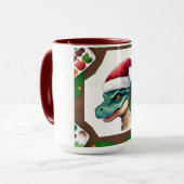 Santa Dinosaur Tasse (Vorderseite Links)
