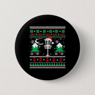 Santa Disc Golf Weihnachtsschwester Santa Disc Gol Button