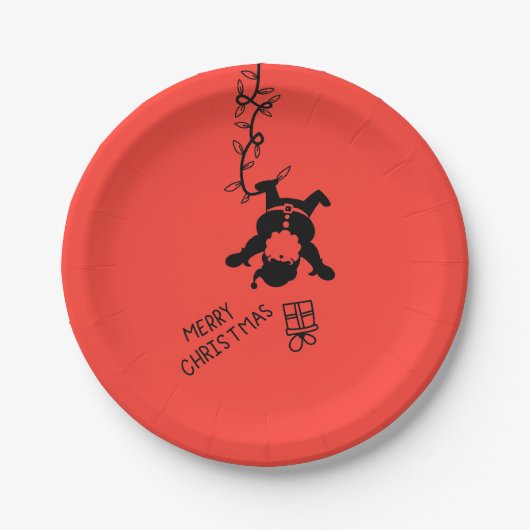 Santa Distribution Gifts Pappteller (Vorderseite)