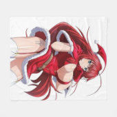 Santa-Diva-Anime-Winter-Outfit - Fleece-Decke Fleecedecke (Vorderseite (Horizontal))