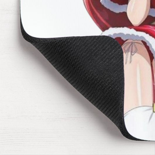 Santa Diva Anime Winter Outfit Mousepad (Ecke)