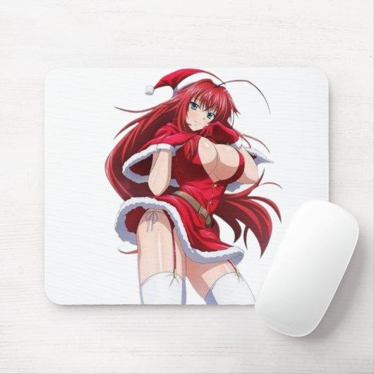 Santa Diva Anime Winter Outfit Mousepad (Mit Mouse)