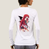 Santa Diva Anime Winter Outfit - T-Shirt Tri-Blend Shirt (Rückseite)