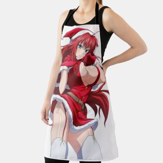 Santa Diva Anime WinterOutfit-All-Over Print Apron Schürze (InSitu)