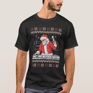 Santa DJ Music Lover Frohe Weihnachten Weihnachten T-Shirt