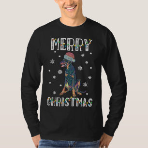 Santa Doberman Merry Christmas T-Shirt