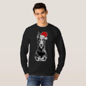 Santa Doberman Pinscher Dog Ugly T-Shirt (Vorne ganz)