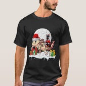 Santa Dobermann Riding Axolotl Weihnachtsmann Kind T-Shirt (Vorderseite)