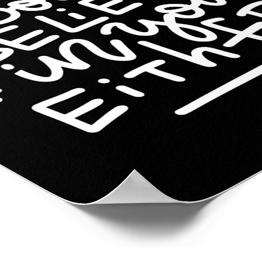 Santa Doesn T Believe In You Either _1 Poster (Ecke)